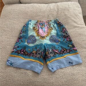 Versace Trésor De La Mer Silk Shorts